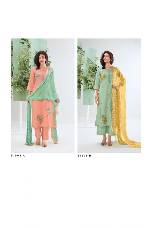 Ganga Hemani S1598 Festive Linen Designer Salwar Suit Collection